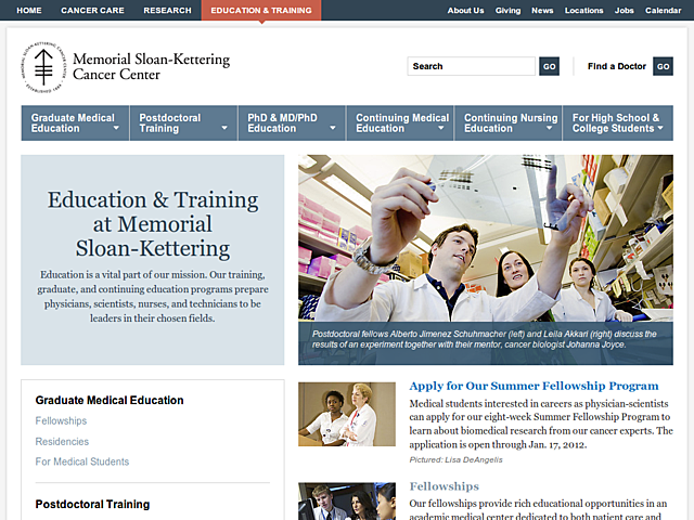 Education & Training Homepage